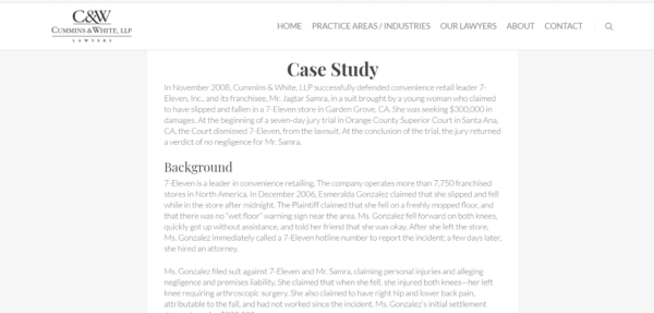 examples of a legal case study