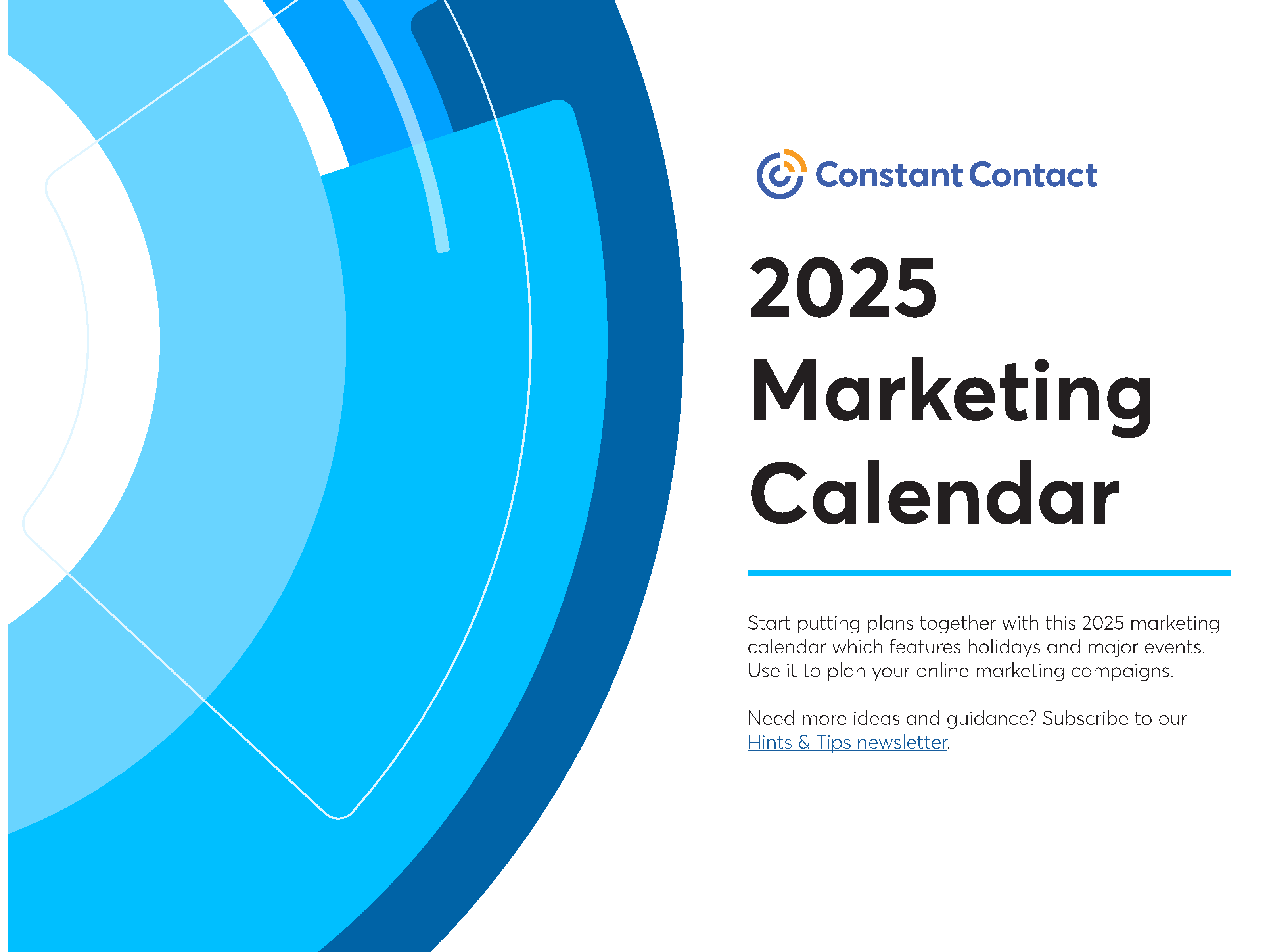 2025 Online Marketing Calendar Template and Marketing Holidays